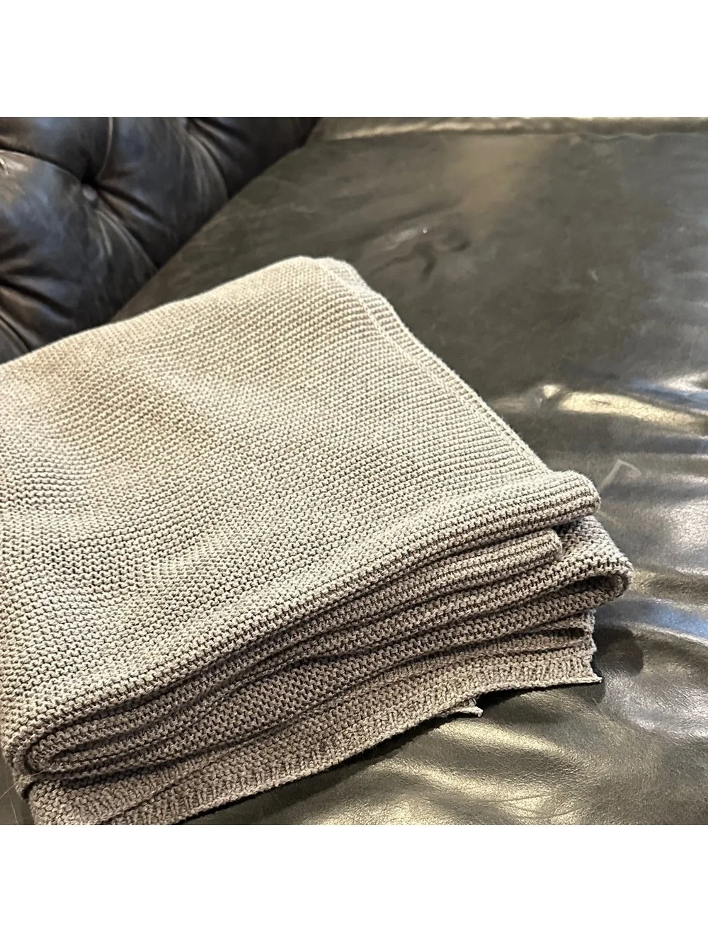 Elegant Gray Home Throw Blanket Gray Blankets & Throws Size 58”x51” lightweight